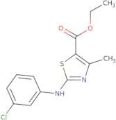 ethyl 3-((3-chlorophenyl)amino)-5-methyl-2,4-thiazolecarboxylate