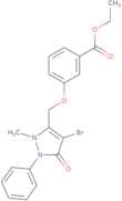 Ethyl 3-((4-bromo-2-methyl-5-oxo-1-phenyl-3-pyrazolin-3-yl)methoxy)benzoate