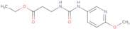 ethyl 3-((N-(6-methoxy-3-pyridyl)carbamoyl)amino)propanoate