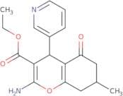 ethyl 2-amino-7-methyl-5-oxo-4-(3-pyridyl)-4,6,7,8-tetrahydro2H-chromene-3-carboxylate