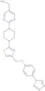 5-Ethyl-2-[4-[4-[[[4-(1H-tetrazol-1-yl)phenyl]oxy]methyl]thiazol-2-yl]piperidin-1-yl]pyrimidine