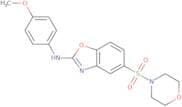 N-(4-Methoxyphenyl)-5-(morpholine-4-sulfonyl)-1,3-benzoxazol-2-amine