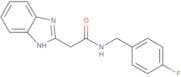 2-(1H-1,3-Benzodiazol-2-yl)-N-[(4-fluorophenyl)methyl]acetamide
