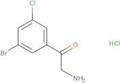 2-Amino-1-(3-bromo-5-chlorophenyl)ethan-1-one hydrochloride