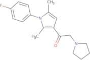 1-[1-(4-Fluorophenyl)-2,5-dimethyl-1H-pyrrol-3-yl]-2-(1-pyrrolidinyl)ethanone