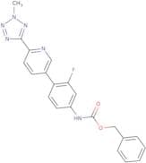 N-[3-Fluoro-4-[6-(2-methyl-2H-tetrazol-5-yl)-3-pyridinyl]phenyl]carbamic acid phenylmethyl ester