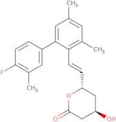 (4α,6β(E))-DL-6-(2-(4'-Fluoro-3,3',5-trimethyl(1,1'-biphenyl)-2-Yl)ethenyl)tetrahydro-4-hydroxy-2H…