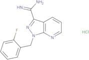 1-(2-Fluorobenzyl)-1H-pyrazolo[3,4-b]pyridine-3-carboximidamide hydrochloride