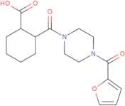 2-((4-(2-Furylcarbonyl)piperazinyl)carbonyl)cyclohexanecarboxylic acid