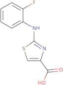2-((2-Fluorophenyl)amino)-1,3-thiazole-4-carboxylic acid