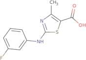 2-((3-Fluorophenyl)amino)-4-methyl-1,3-thiazole-5-carboxylic acid