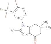 1-(4-Fluoro-3-(trifluoromethyl)phenyl)-2,6,6-trimethyl-5,6,7-trihydroindol-4-one
