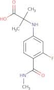 N-[3-Fluoro-4-[(methylamino)carbonyl]phenyl]-2-methylalanine