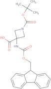 1-[(tert-Butoxy)carbonyl]-3-({[(9H-fluoren-9-yl)methoxy]carbonyl}amino)azetidine-3-carboxylic acid
