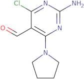 2-Amino-4-chloro-6-(pyrrolidin-1-yl)pyrimidine-5-carbaldehyde