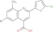 6-Bromo-2-(5-chlorothiophen-2-yl)-8-methylquinoline-4-carboxylic acid