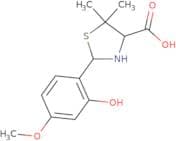 2-(2-Hydroxy-4-methoxyphenyl)-5,5-dimethyl-4-thiazolidinecarboxylic acid