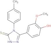 3-(4-Hydroxy-3-methoxyphenyl)-4-(4-tolyl)-1,2,4-triazoline-5-thione