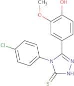 3-(4-Hydroxy-3-methoxyphenyl)-4-(4-chlorophenyl)-1,2,4-triazoline-5-thione