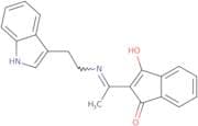 2-(((2-Indol-3-ylethyl)amino)ethylidene)indane-1,3-dione