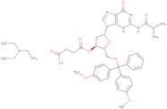 N2-Isobutyryl-5'-O-(4,4'-dimethoxytrityl)-2'-deoxyguanosine-3'-O-succinate triethylamine