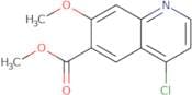 6-Quinolinecarboxylic acid, 4-chloro-7-methoxy-, methyl ester