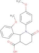 2-(2-Methoxyphenyl)-1-(4-methoxyphenyl)-6-oxopiperidine-3-carboxylic acid