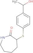 3-{[4-(1-Hydroxyethyl)phenyl]sulfanyl}azepan-2-one