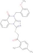 1-{[2-(2,4-Dimethylphenyl)-2-oxoethyl]sulfanyl}-4-[(2-methoxyphenyl)methyl]-4H,5H-[1,2,4]triazolo[…