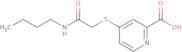 4-([(Butylcarbamoyl)methyl]sulfanyl)pyridine-2-carboxylic acid