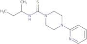 ((methylpropyl)amino)(4-(2-pyridyl)piperazinyl)methane-1-thione