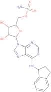 [(2R,3S,4R,5R)-5-[6-[[(1S)-2,3-Dihydro-1H-inden-1-yl]amino]purin-9-yl]-3,4-dihydroxyoxolan-2-yl]me…