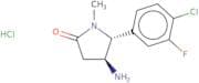 rac-(4R,5S)-4-Amino-5-(4-chloro-3-fluorophenyl)-1-methylpyrrolidin-2-one hydrochloride