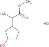 Methyl 2-amino-2-(3-hydroxycyclopentyl)acetate hydrochloride