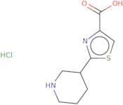 2-(Piperidin-3-yl)-1,3-thiazole-4-carboxylic acid hydrochloride