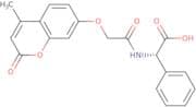 (2S)-({[(4-Methyl-2-oxo-2H-chromen-7-yl)oxy]acetyl}amino)(phenyl)acetic acid