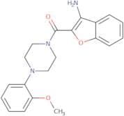 (2-{[4-(2-Methoxyphenyl)piperazin-1-yl]carbonyl}-1-benzofuran-3-yl)amine