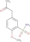 2-Methoxy-5-(2-oxopropyl)benzenesulfonamide