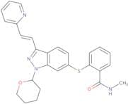 N-Methyl-2-[[3-[(1e)-2-(2-pyridinyl)ethenyl]-1-(tetrahydro-2H-pyran-2-yl)-1H-indazol-6-yl]thio]ben…