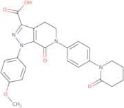 1-(4-Methoxyphenyl)-7-oxo-6-(4-(2-oxopiperidin-1-yl)phenyl)-4,5,6,7-tetrahydro-1H-pyrazolo[3,4-c]p…
