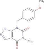 7-[(4Methoxyphenyl)methyl]-5-methyl-2H-pyrazolo[3,4-d]pyrimidine-4,6(5H,7H)-dione