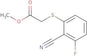 Methyl 2-(2-nitrilo-3-fluorophenylthio)acetate
