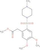 Methyl 2-(4,5-dimethoxy-2-((4-methylpiperazin-1-yl)sulfonyl)phenyl)acetate