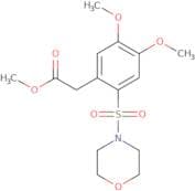 methyl 2-(4,5-dimethoxy-2-(morpholin-4-ylsulfonyl)phenyl)acetate