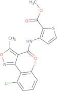 methyl 3-((3-(2-chloro-6-fluorophenyl)-5-methylisoxazol-4-yl)carbonylamino)thiophene-2-carboxylate