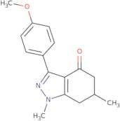 1,5,6,7-Tetrahydro-3-(4-methoxyphenyl)-1,6-dimethyl-4H-indazol-4-one
