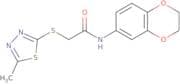 2-(3-Methyl(2,4,5-thiadiazolylthio))-N-(4-oxachroman-6-yl)ethanamide