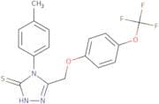4-(4-methylphenyl)-3-((4-(trifluoromethoxy)phenoxy)methyl)-1,2,4-triazoline-5-thione