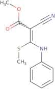 methyl 2-nitrilo-3-methylthio-3-(phenylamino)prop-2-enoate