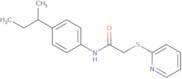 N-(4-(methylpropyl)phenyl)-2-(2-pyridylthio)ethanamide